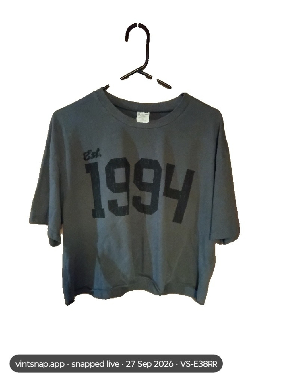 No Boundaries Gray Graphic '1994' Short Sleeve Tee